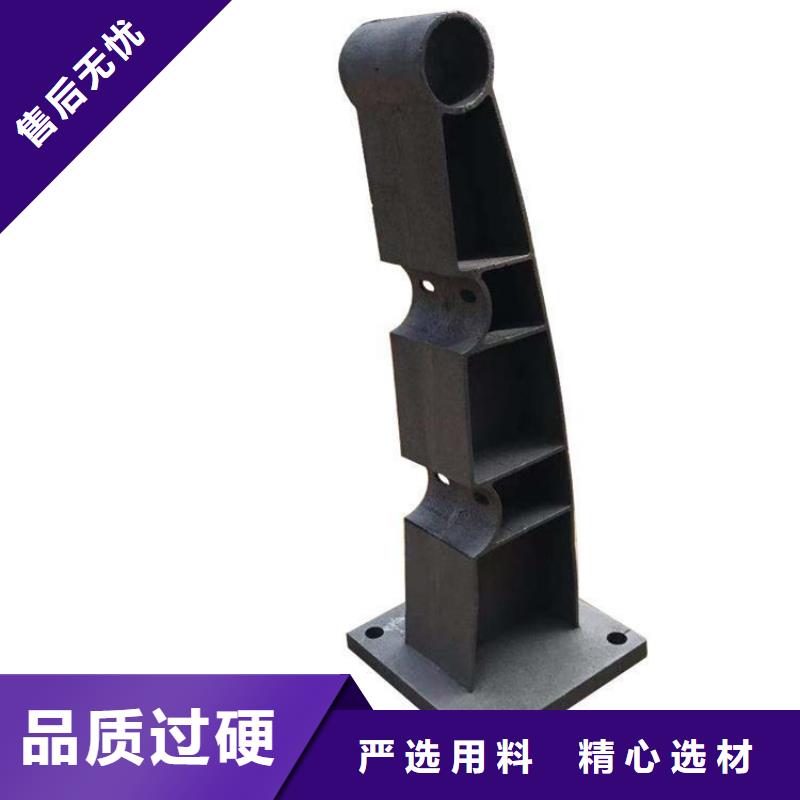 桥梁护栏立柱外覆不锈钢复合管现货实拍