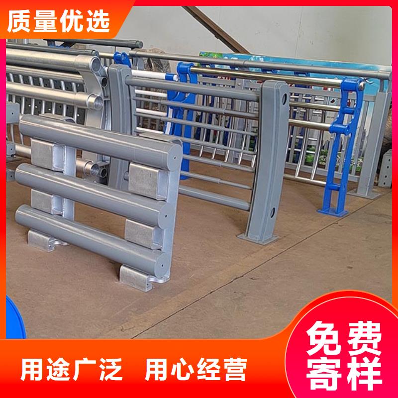 桥梁护栏立柱外覆不锈钢复合管现货实拍