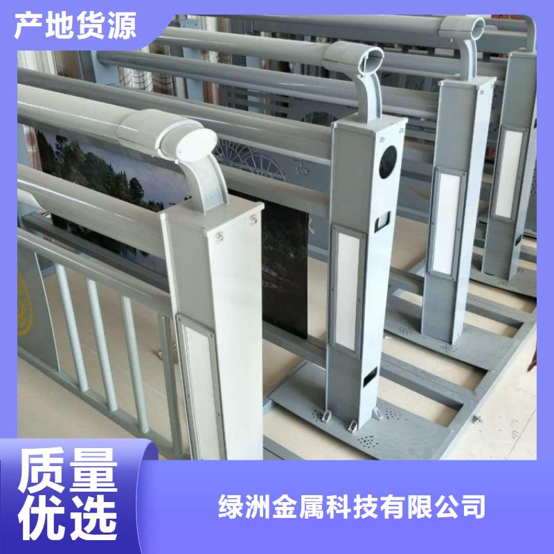 桥梁护栏立柱外覆不锈钢复合管现货实拍