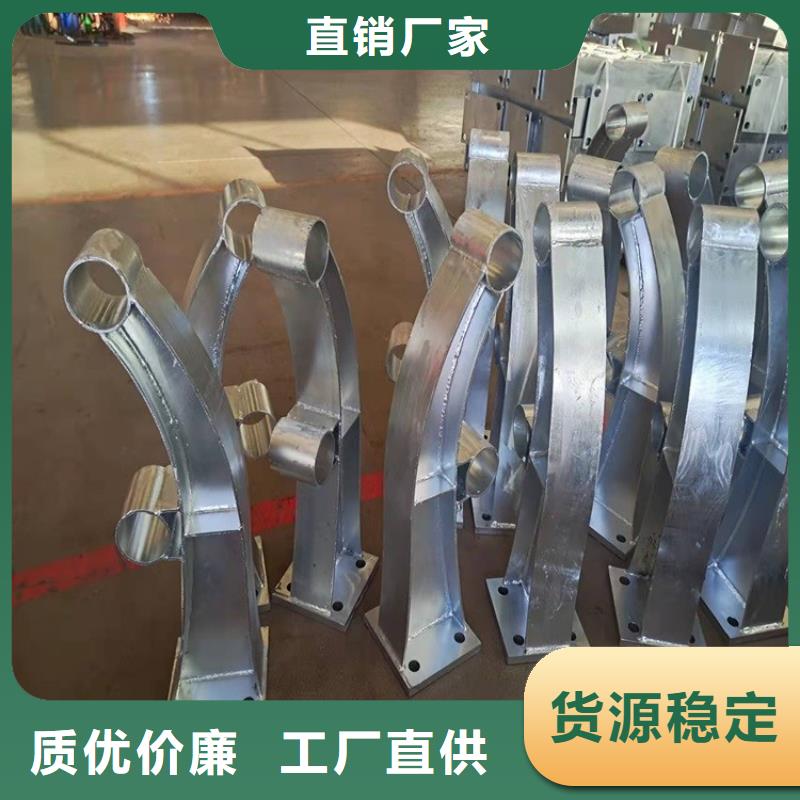 桥梁护栏立柱外覆不锈钢复合管现货实拍