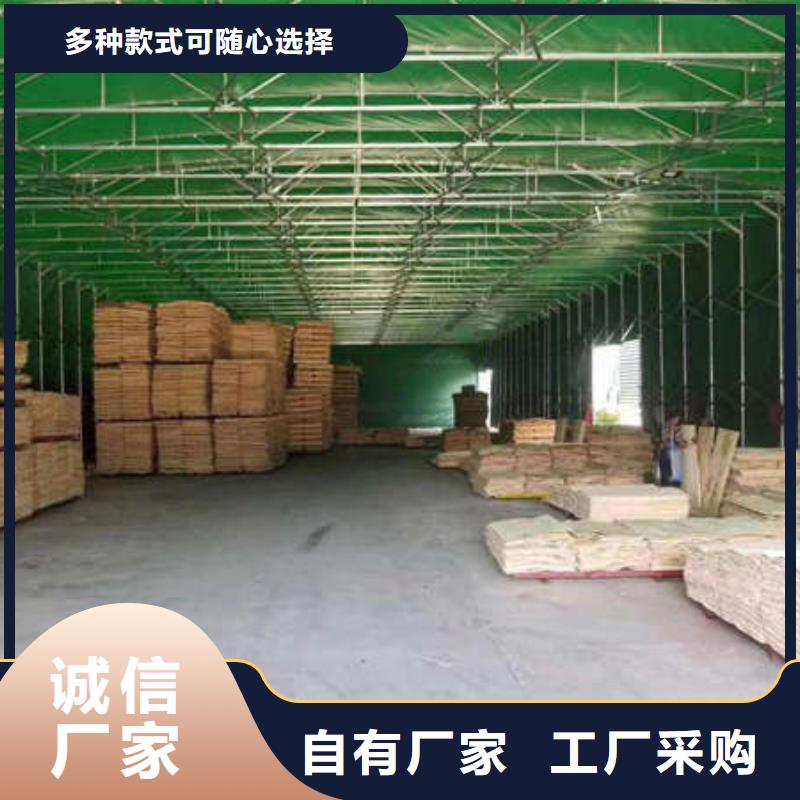 推拉帐篷来厂考察