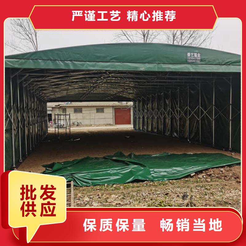 推拉帐篷来厂考察