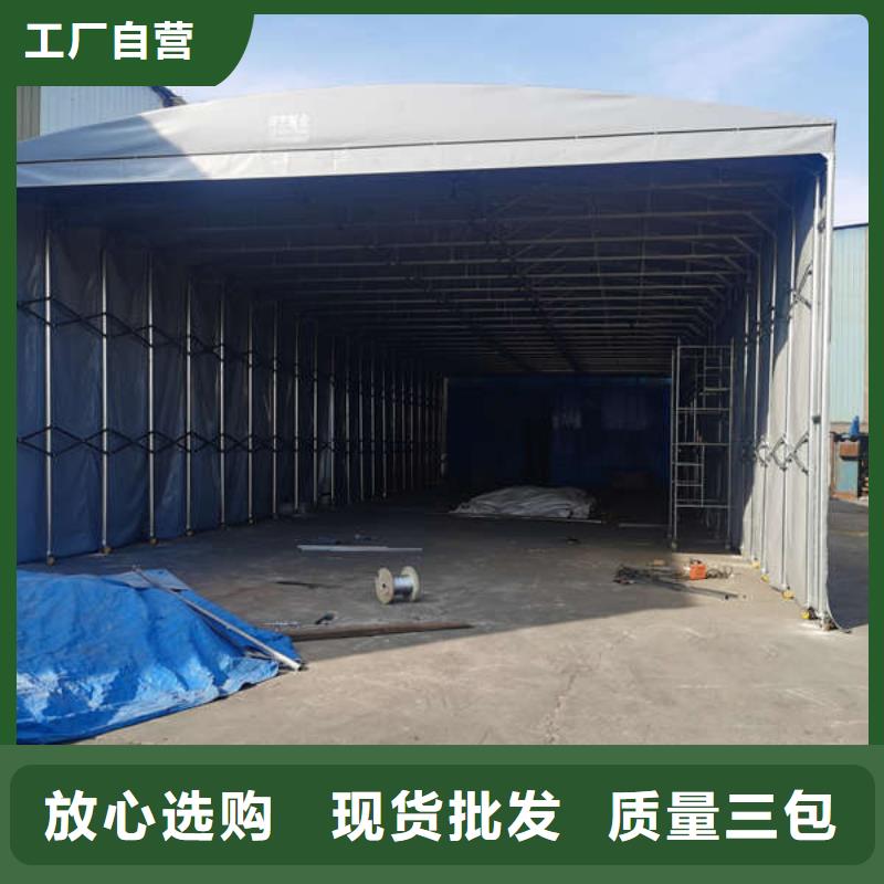 推拉帐篷来厂考察