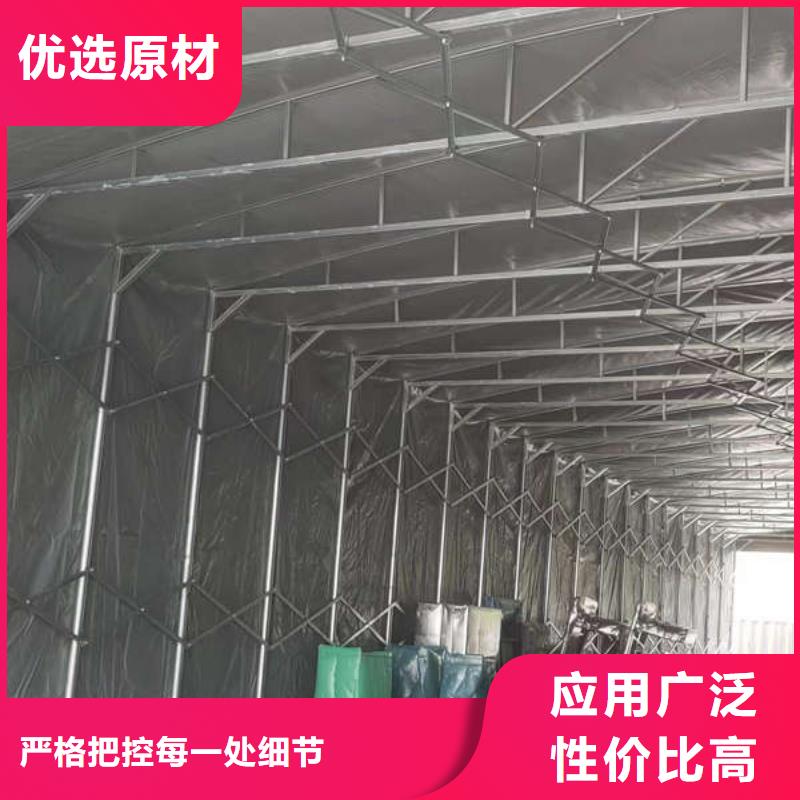 推拉帐篷来厂考察