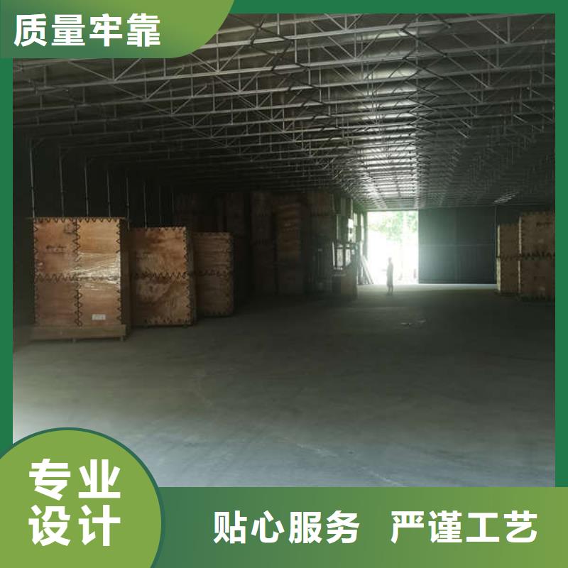 推拉帐篷来厂考察