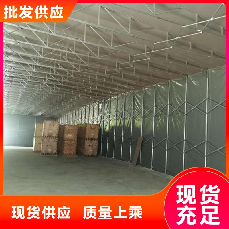 推拉帐篷来厂考察
