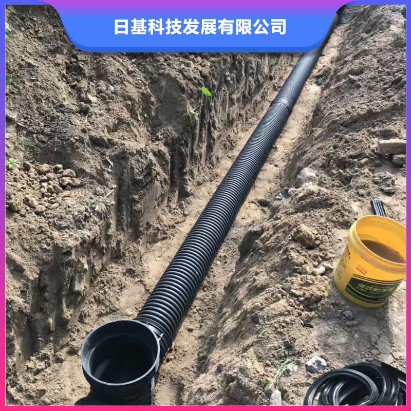 HDPE双壁波纹管HDPE中空壁缠绕管材质实在